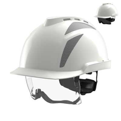 V-Gard® 930 Cascos de seguridad industriales sin ventilación con gafas integradas